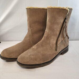 Sporto Western Boot Faux Fur Woman Size 8.5 Brown